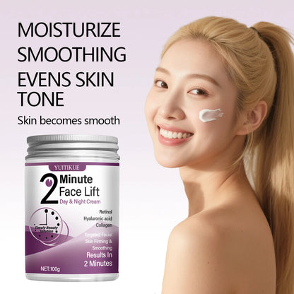 YUITIKUE Instant Face Lift Cream - Retinol, Hyaluronic Acid, Collagen, For Firm & Smooth Skin, 100g