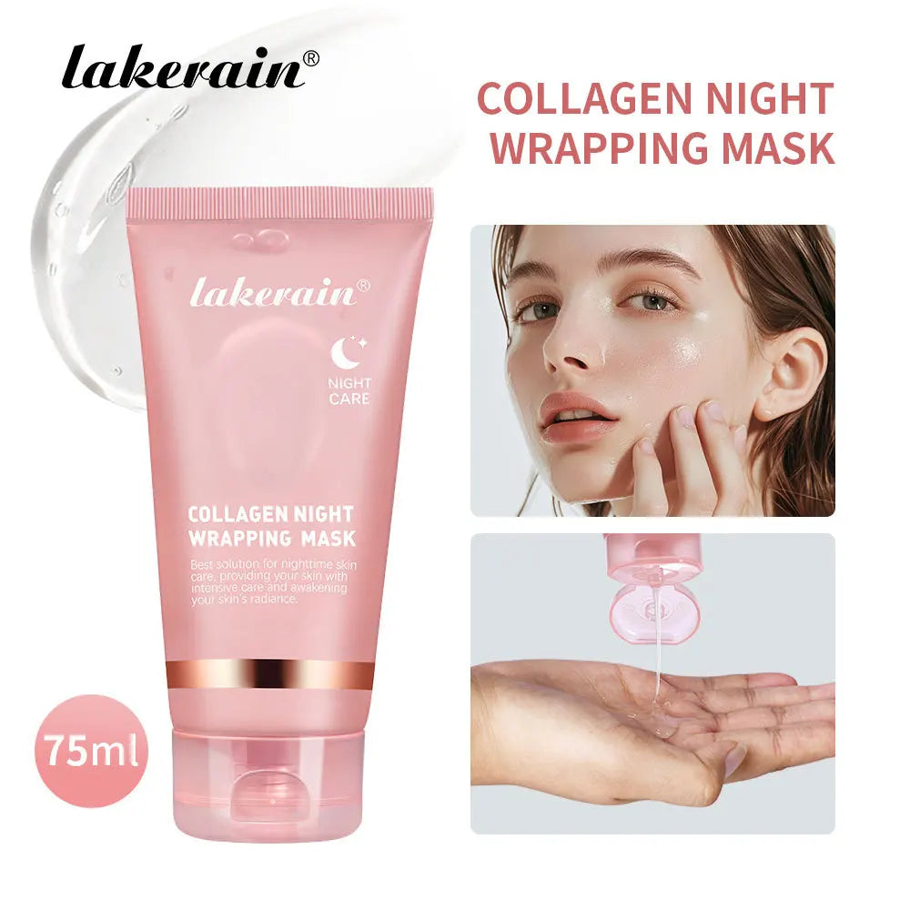 Collagen Peel Off Face Mask Deep Hydration Skin Firming Night Treatment For Youthful Glow