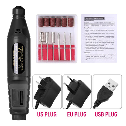 LINMANDA Electric Nail Drill Machine Nail Art Tools Machine Manicure Milling Cutter Nail Art Nail Drill Pen Salon Nail Equipment