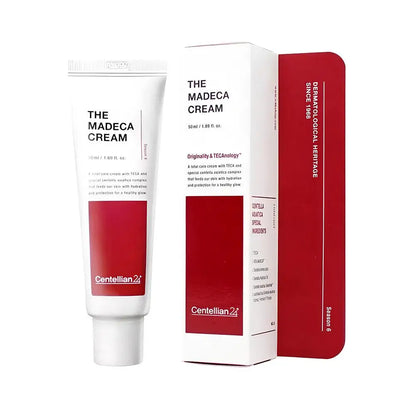 Centellian 6th Generation The Madeca Cream, Active Whitening, Antioxidant, Long-lasting Hydrating, Repairing Dry Skin, Skincare