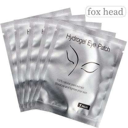 50 Pairs Eyelash Extension U-shaped Incision Gel Paper Patches Grafting False Lashes Under Eye Pad Stickers Tips Makeup Tools