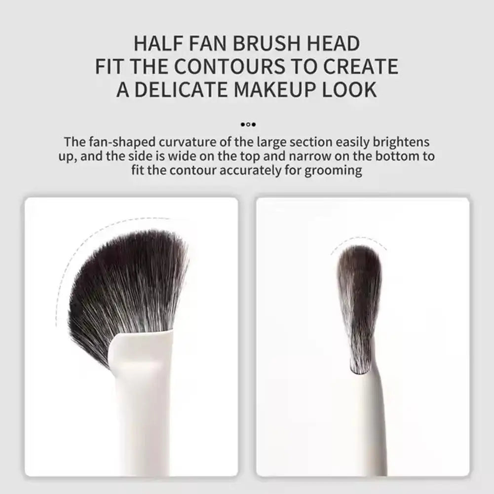 1Pcs Nose Contour Brush Professional Nose Shadow Brush Half Sector Contour Makeup Brush Natural Eyeshadow Smudge Makeup Brushes