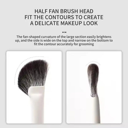 1Pcs Nose Contour Brush Professional Nose Shadow Brush Half Sector Contour Makeup Brush Natural Eyeshadow Smudge Makeup Brushes
