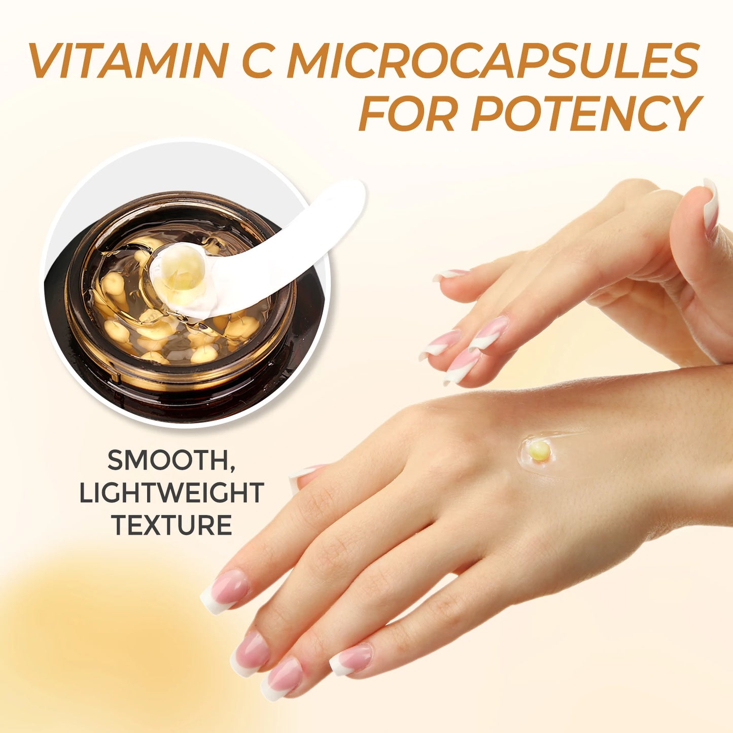 Deep Vitamin C Golden Capsule Hydrating Face Moisturizer, Antioxidant Protection, Lightweight Daily Skincare Original Korean