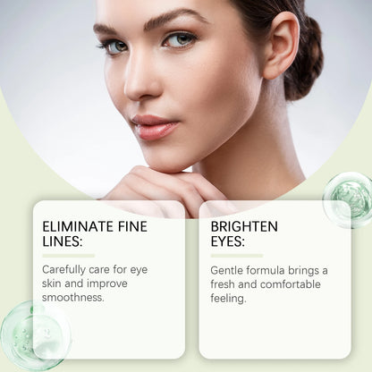 HOYGI Collagen Eye Serum Anti Puffiness Eye Bags Anti Dark Circles Moisturizing Tightening Reduce Fine Lines Skin Care Roller