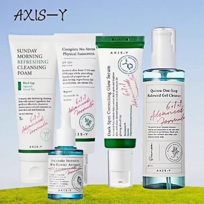 AXIS-Y Deep Moisturizing Non-Greasy Essence Brighten Repair Defects Face Cream Fade Dark Spot Serum Calming Facial Mask Skincare