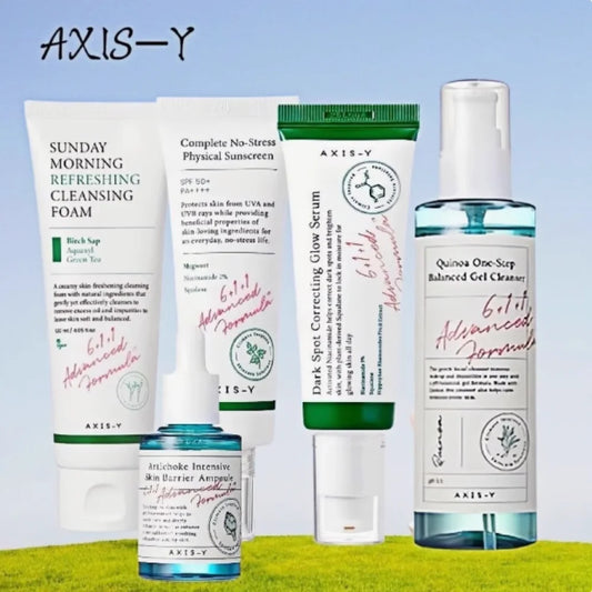 AXIS-Y Deep Moisturizing Non-Greasy Essence Brighten Repair Defects Face Cream Fade Dark Spot Serum Calming Facial Mask Skincare