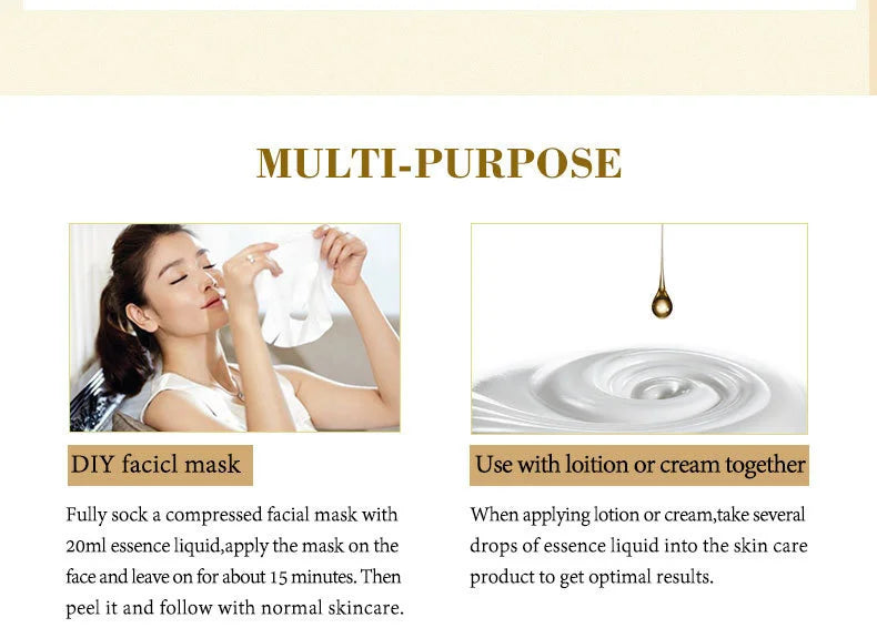 ARTISCARE 24k gold serum six peptides 20ml whitening moisturizing hyaluronic acid serum for face anti wrinkles facial skin care