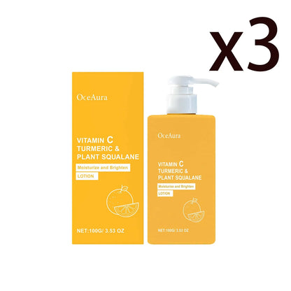 Turmeric Vitamin C Brightening Body Cream Deep Moisturizing Gentle Exfoliation Improve Dullness Even Skin Tone Nourishing Lotion