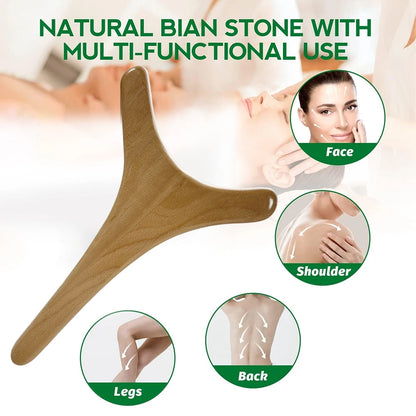 1PCS Wood Therapy Massage Tool Wooden Lymphatic Drainage Massager Body Sculpting Tools for Maderoterapy,Gua Sha,Muscle Release