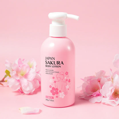 Laikou Cherry Blossom Body Lotion Moisturizing & Repairing  Winter Chapped Skin Care Moisturizing Without Greasiness 200g