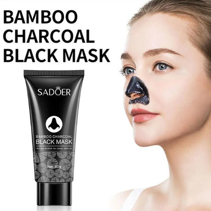 60g Bamboo Charcoal Blackhead Remover Face Mask Deep Cleansing Spots Acne Treatment Peal-off Nose Mask Face Skin Care
