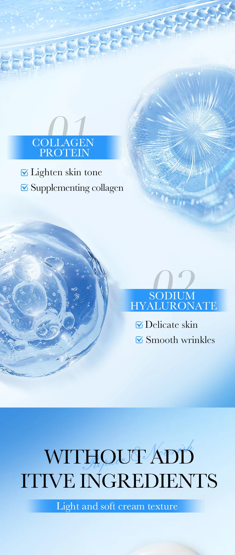 SADOER Vitamin C Collagen Face Cream Anti-aging Moisturizing Whitening Hydrating Facial Cream Day Creams Beauty Face Skin Care