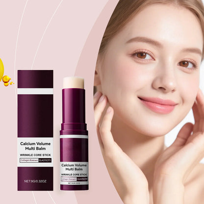 Calcium Volume Multi Balm Hydrating Anti Aging Fade Fine Lines Firming Skin Brightening Nourishing Collagen Moisturing Stick