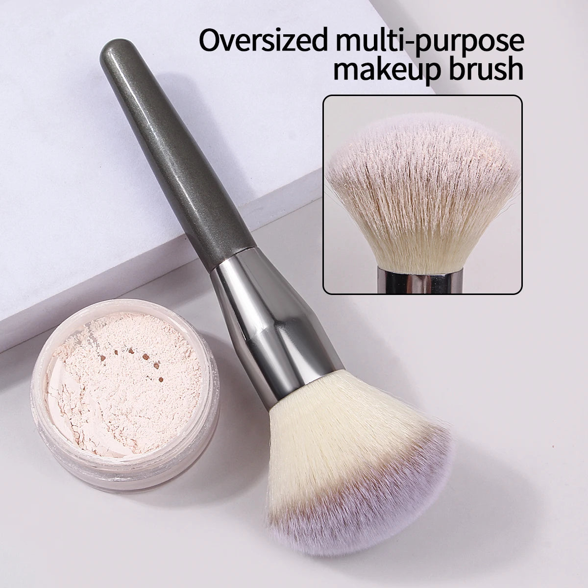 1pcs ultra large loose powder brush, high-end multifunctional setting brush for facial makeup, soft makeup brush tool