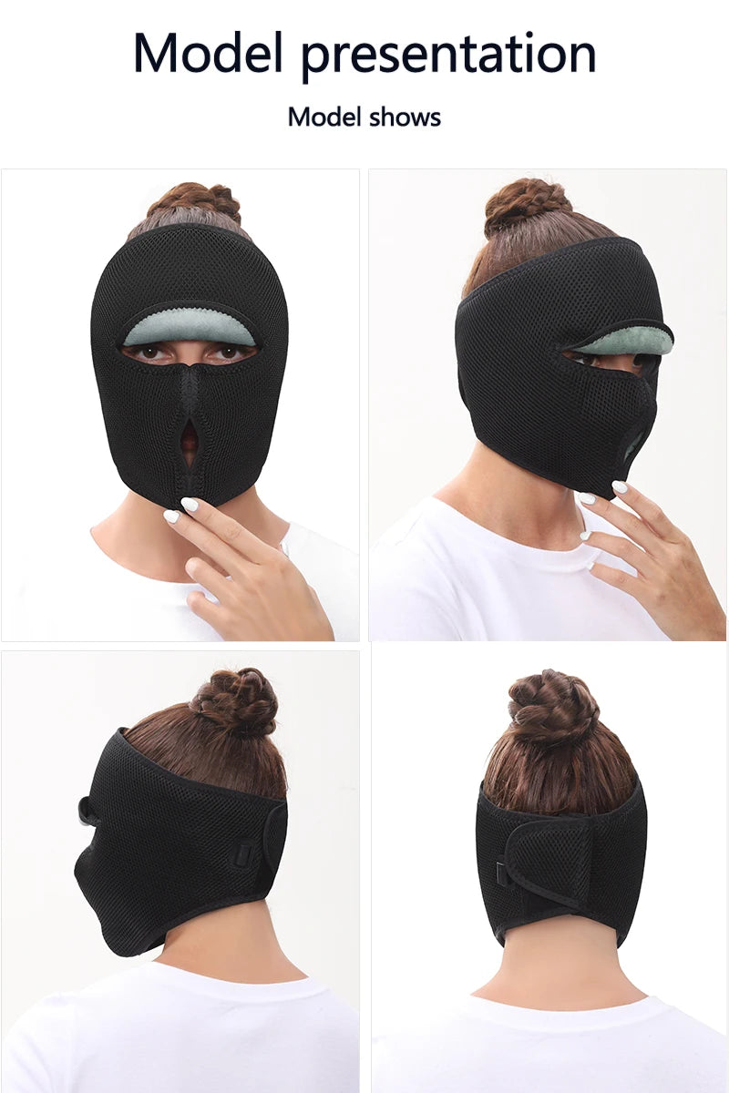Electric Face Mask Heating Pad  Heat with 3 Temp Settings Headache Mask Sinus Pressure Relief Migraine Tension Headache Relief