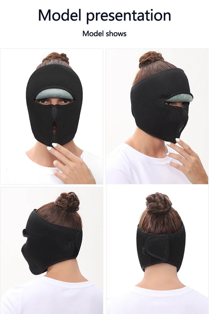 Electric Face Mask Heating Pad  Heat with 3 Temp Settings Headache Mask Sinus Pressure Relief Migraine Tension Headache Relief