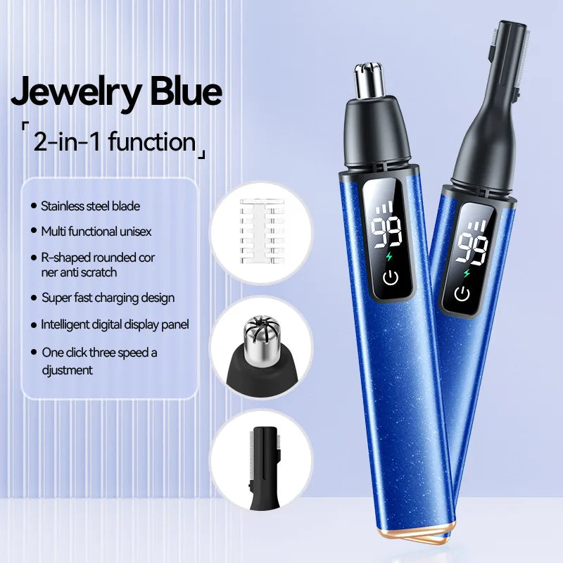 Electric Eyebrow Trimmer Type -c Charging Face Eyebrow Shaver Eye Brow Epilator Nose Hair Trimmer Security Painless Beauty