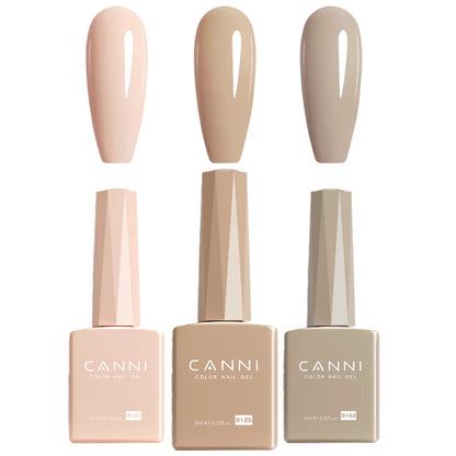 9ml CANNI TPO FREE HEMA FREE Ultra Consistency Nail Gel Polish Set Round Brush Semi Permanent Soak Off UV LED Gel Nail Kit