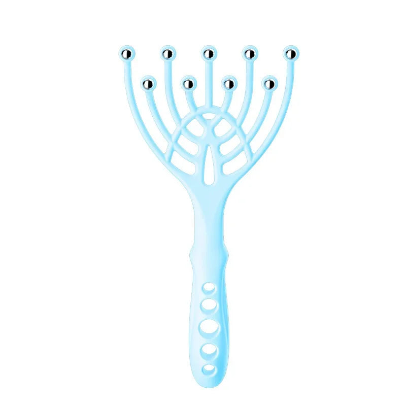 9/5 Claws Head Massger Relieve Migraine Hand Held Hair Stress Relief Aid Relaxation Scalp Massage Roller for Hair Growth