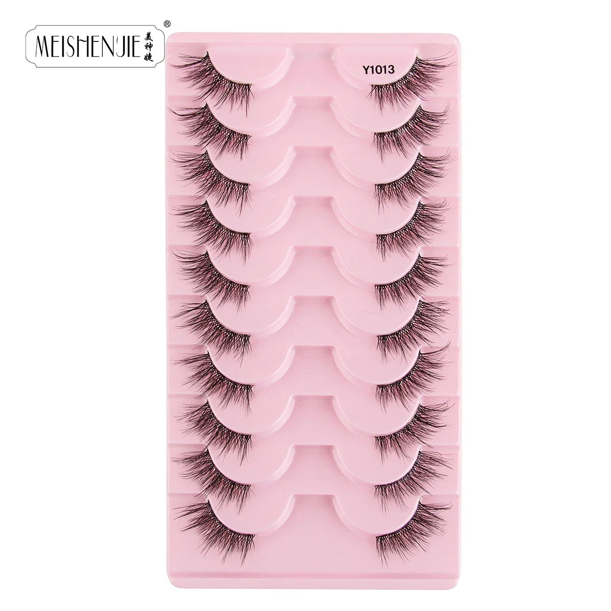 3/10 Pairs Half Lashes Cat Eyelashes Natural Long Handmade 3D Mink Lashes Makeup Tool Reusable Fake Eyelash maquillaje Faux Cils