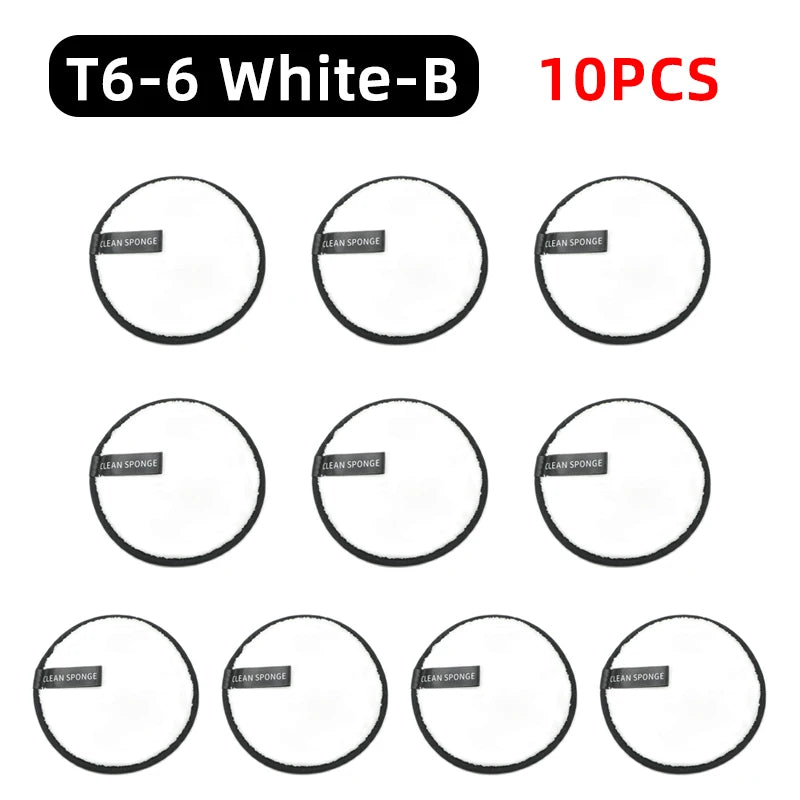 OGEYERO Reusable Makeup Remover Pads Cotton Wipes Microfiber Make Up Removal Sponge Cotton Cleaning Pads Tool