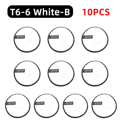 OGEYERO Reusable Makeup Remover Pads Cotton Wipes Microfiber Make Up Removal Sponge Cotton Cleaning Pads Tool
