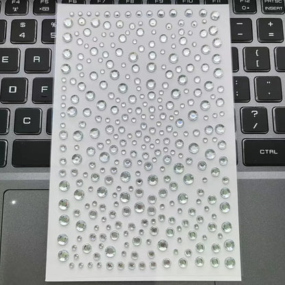 Rhinestone Acrylic Face Decoration Sticker Party Eyes Makeup Crystal Self-adhesive DIY Sticker Girls Face Diamond Tattoo Sticker