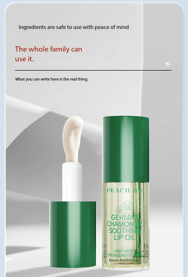 German chamomile lip oil, lightweight and moisturizing, double moisturizing and caring for lips, autumn and winter lip care