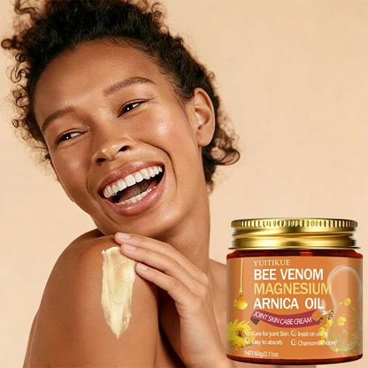 YUITIKUE Bee Venom Magnesium Arnica Oil Joint Cream - Easy Absorb Chamomile Honey Joint Skin Care Cream