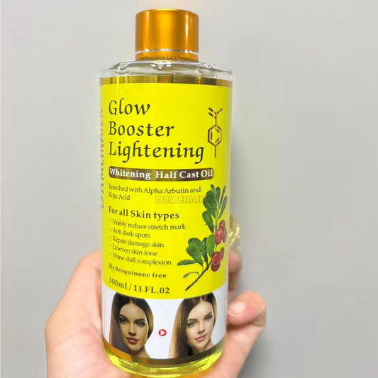 200ml Alpha Arbutin And Kojic Acid Whitening Serum Glow Booster Cast Oil Reduce Stretch Mark And Dark Spots Repair Damage Skin