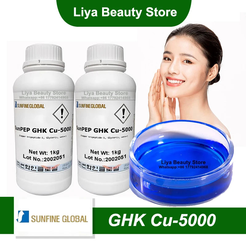 PURE SunPEP GHK Cu-5000  SUNFINE GLOBAL from Korea Cosmetic Raw Materials Skincare Ingredients