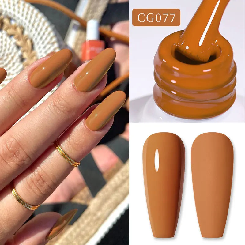 BORN PRETTY 10ml Nude Pink Gel Nail Polish Varnis Semi Permanent Nail Gel Varnish Soak Off UV Gel for Valentine's Day Gift Nails