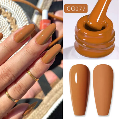 BORN PRETTY 10ml Nude Pink Gel Nail Polish Varnis Semi Permanent Nail Gel Varnish Soak Off UV Gel for Valentine's Day Gift Nails