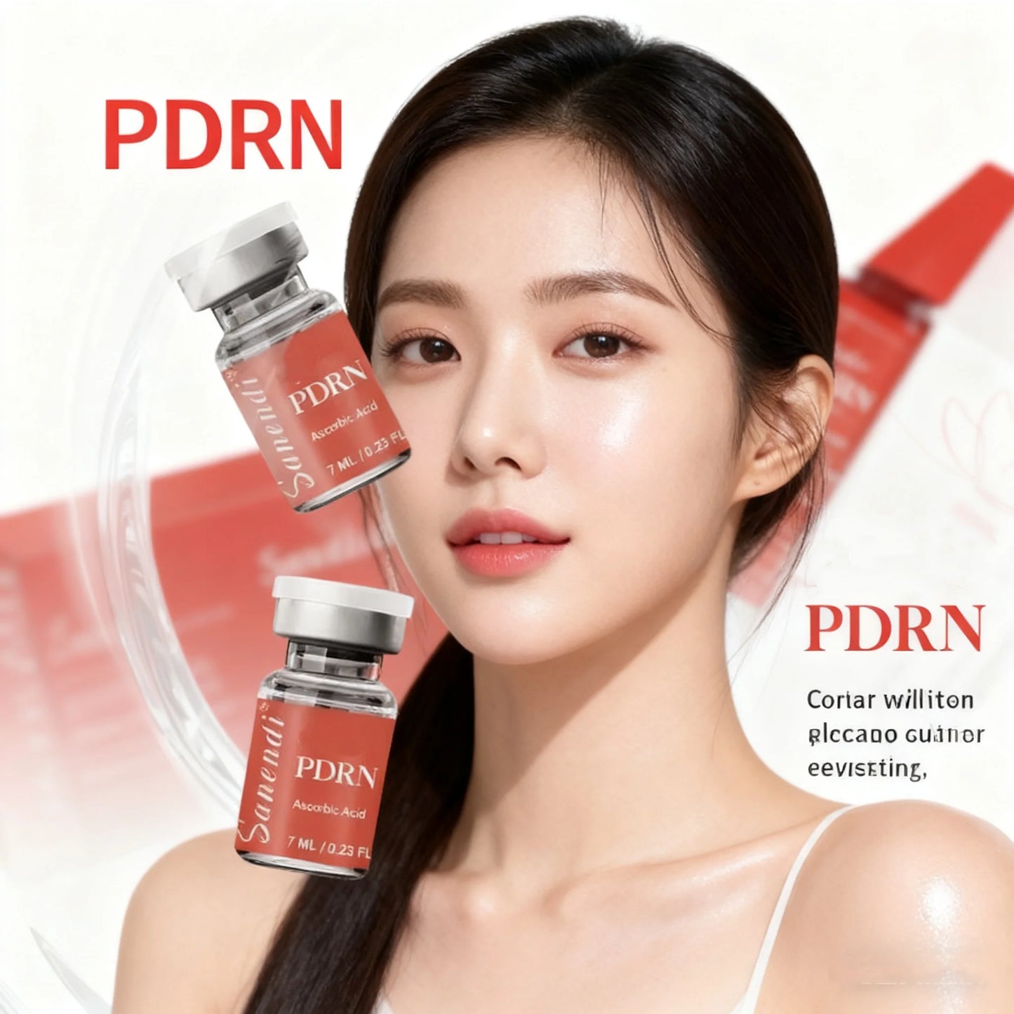 NAD+ GSH Salmon DNA PDRN Serum for Facial Dr.Pen Lifting Hydro Glow Vitamin C Skin Booster Korean Skincare Hydration 7ml*5vial