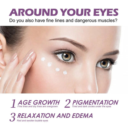 Retinol Remove Wrinkle Eye Cream Instant Firming Lifting Fade Fine Lines Eye Bags Anti Dark Circle Brightening Beauty Skin Care