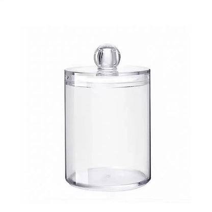 Acrylic Cotton Swab Makeup Organizer Cosmetics Storage Box Portable Make Up Cotton Pad Holder Container Storage Case
