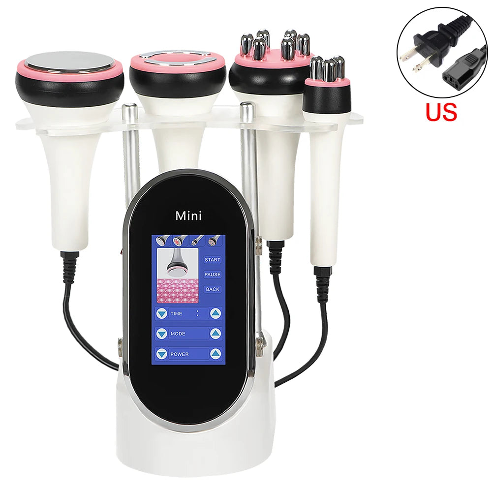 40K 4 IN 1  Body Slimming  Cavitation Ultrasonic Weight Loss Skin Rejuvenation Beauty Machine Multipolar Skin Tighten Anti-wrink