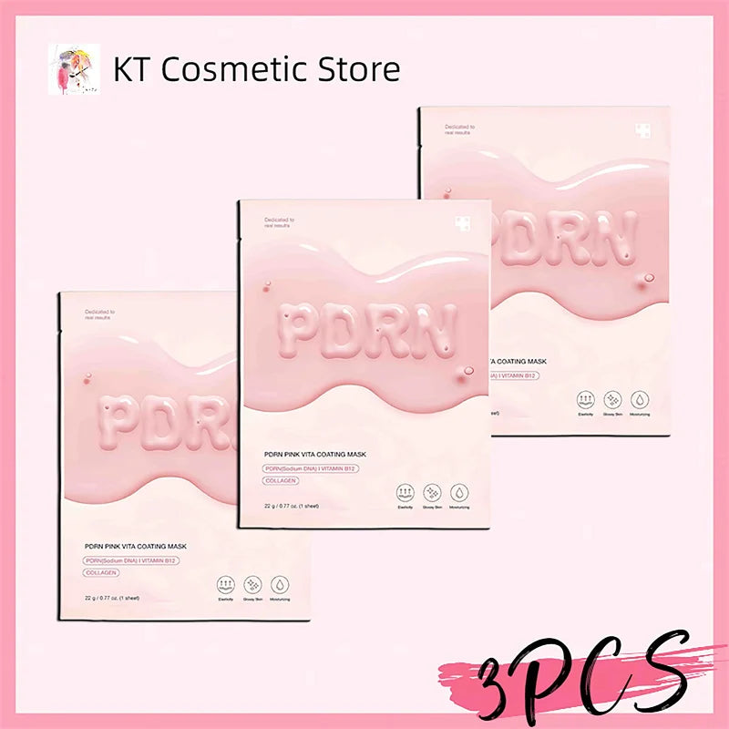 PDRN Pink Vita Coating Mask Deep Collagen Anti Wrinkle Lift Face Mask Overnight Firm Hydrating Moisturizing Glowing Skin Korea