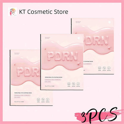 PDRN Pink Vita Coating Mask Deep Collagen Anti Wrinkle Lift Face Mask Overnight Firm Hydrating Moisturizing Glowing Skin Korea