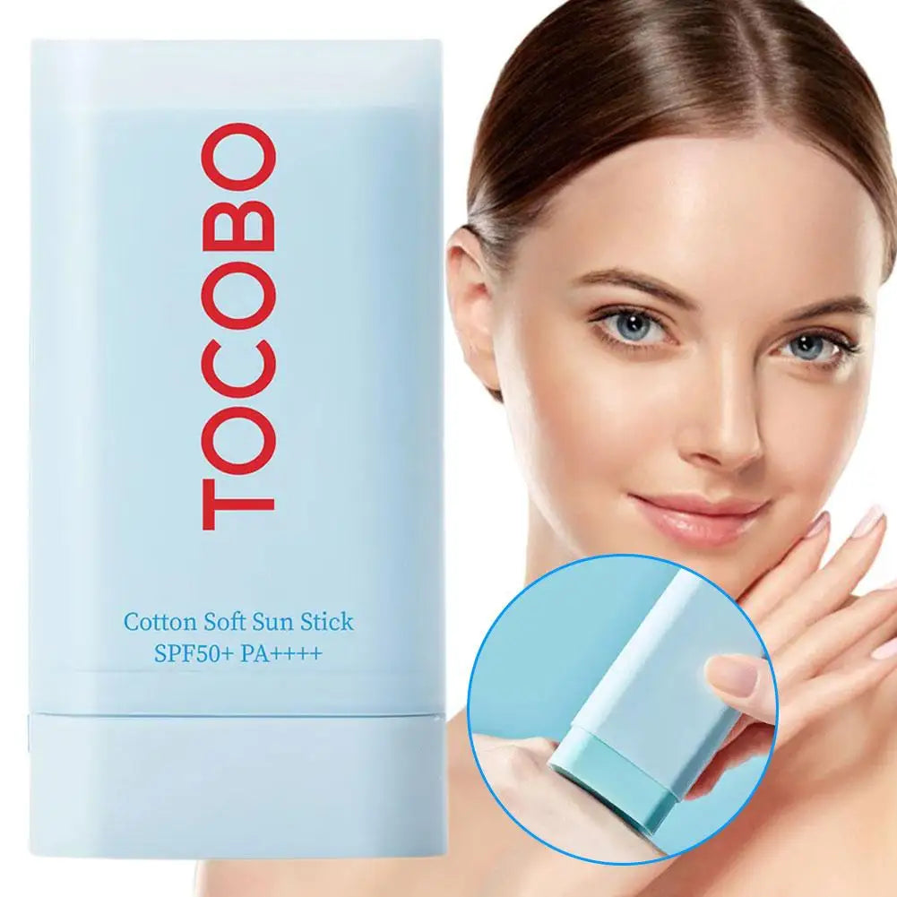 Sunscreen Refreshing Moisturizing Natural Concealer Anti-ultraviolet Cotton Protection Stick Easy Carry Brighten Skin Makeup