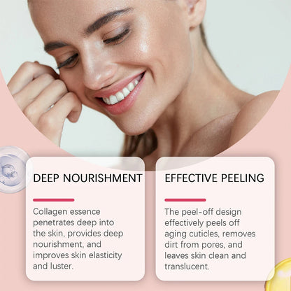 HOYGI Collagen Overnight Wrapping Peel Off Facial Mask Deeply Hydrating Moisturizing Night Wrapping Face Mask Care Cream