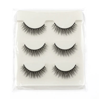 3/10 Pairs Half Lashes Cat Eyelashes Natural Long Handmade 3D Mink Lashes Makeup Tool Reusable Fake Eyelash maquillaje Faux Cils