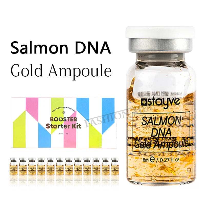 Korea Stayve 8ml Face BB Cream Glow Salmon DNA Mix Serum Kit Whitening Moisturizing Essence Beauty Skin Care