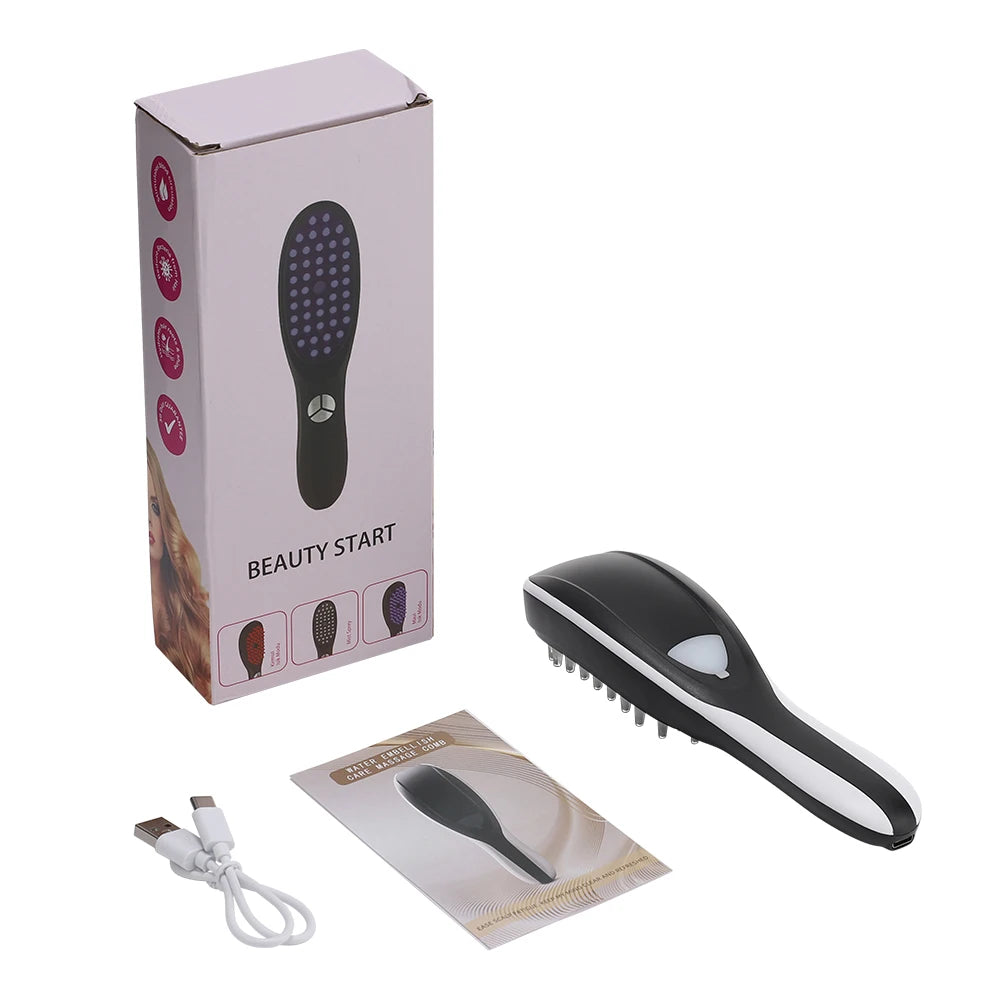 Electric Head Massager Nano Atomization Hair Growth Comb Scalp Relax Massager Red Light Oil Applicator Anti-Hair Loss Hair Care