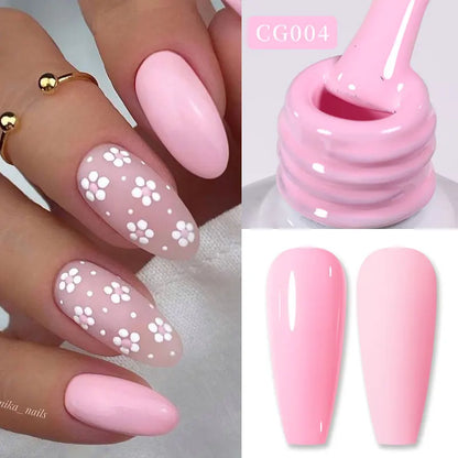 BORN PRETTY 10ml Nude Pink Gel Nail Polish Varnis Semi Permanent Nail Gel Varnish Soak Off UV Gel for Valentine's Day Gift Nails