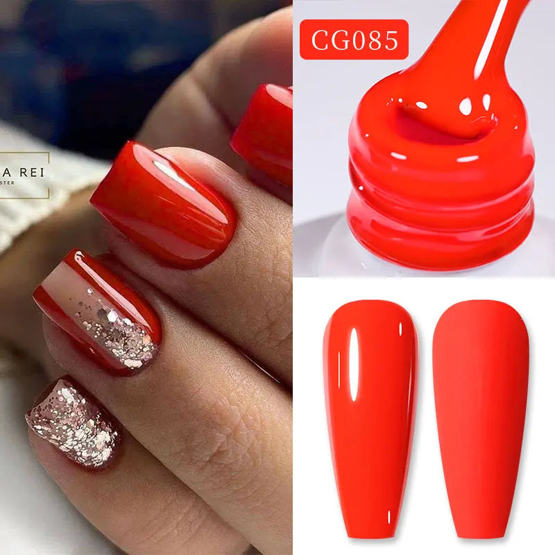 BORN PRETTY 10ml Nude Pink Gel Nail Polish Varnis Semi Permanent Nail Gel Varnish Soak Off UV Gel for Valentine's Day Gift Nails
