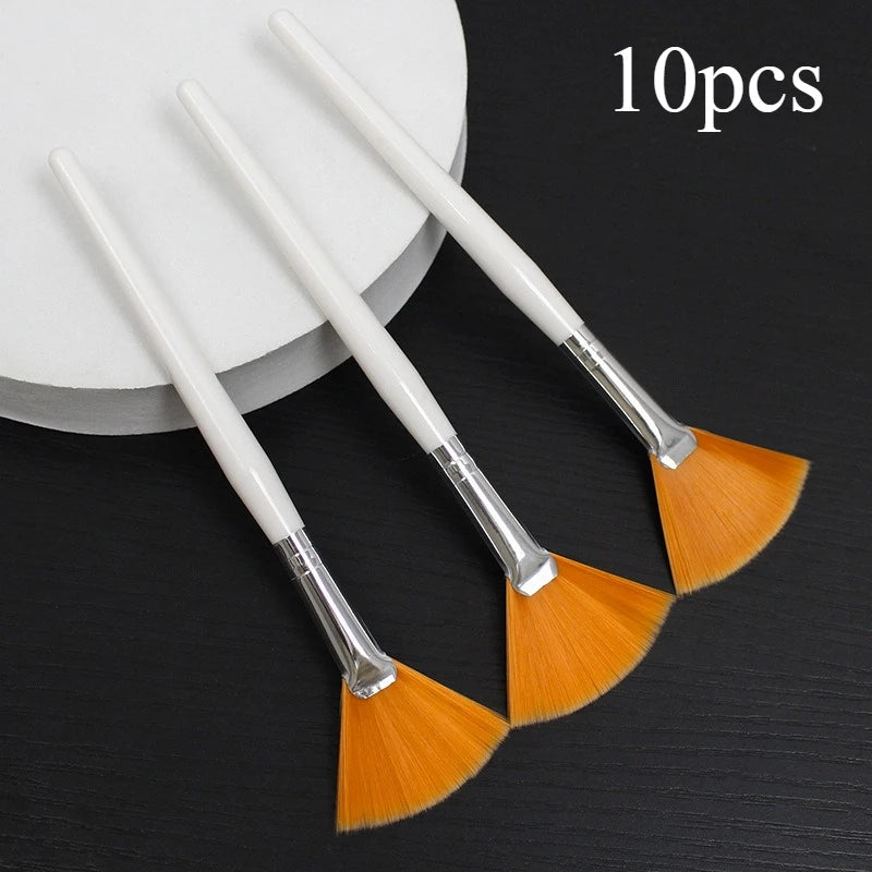 3-10pcs Practical Facial Brushes DIY Face Mask Brush Set Soft Fan Makeup Brushes Cosmetics Tools for Women Beauty Makeup Brushes