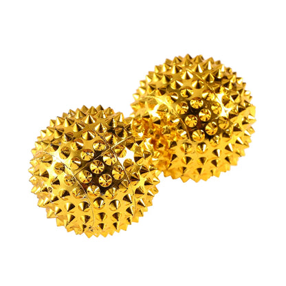 1 Pair Yoga Fitness Ball Magnetic Therapy Massage Magnet Hand Acupuncture Ball Acupoint Needle Massage Men Women Pressure Relief