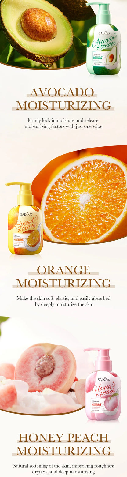 150g SADOER Fruits Hand Cream Moisturizing Whitening Anti Wrinkles Anti-Aging Hydrating Hands Skin Care Products